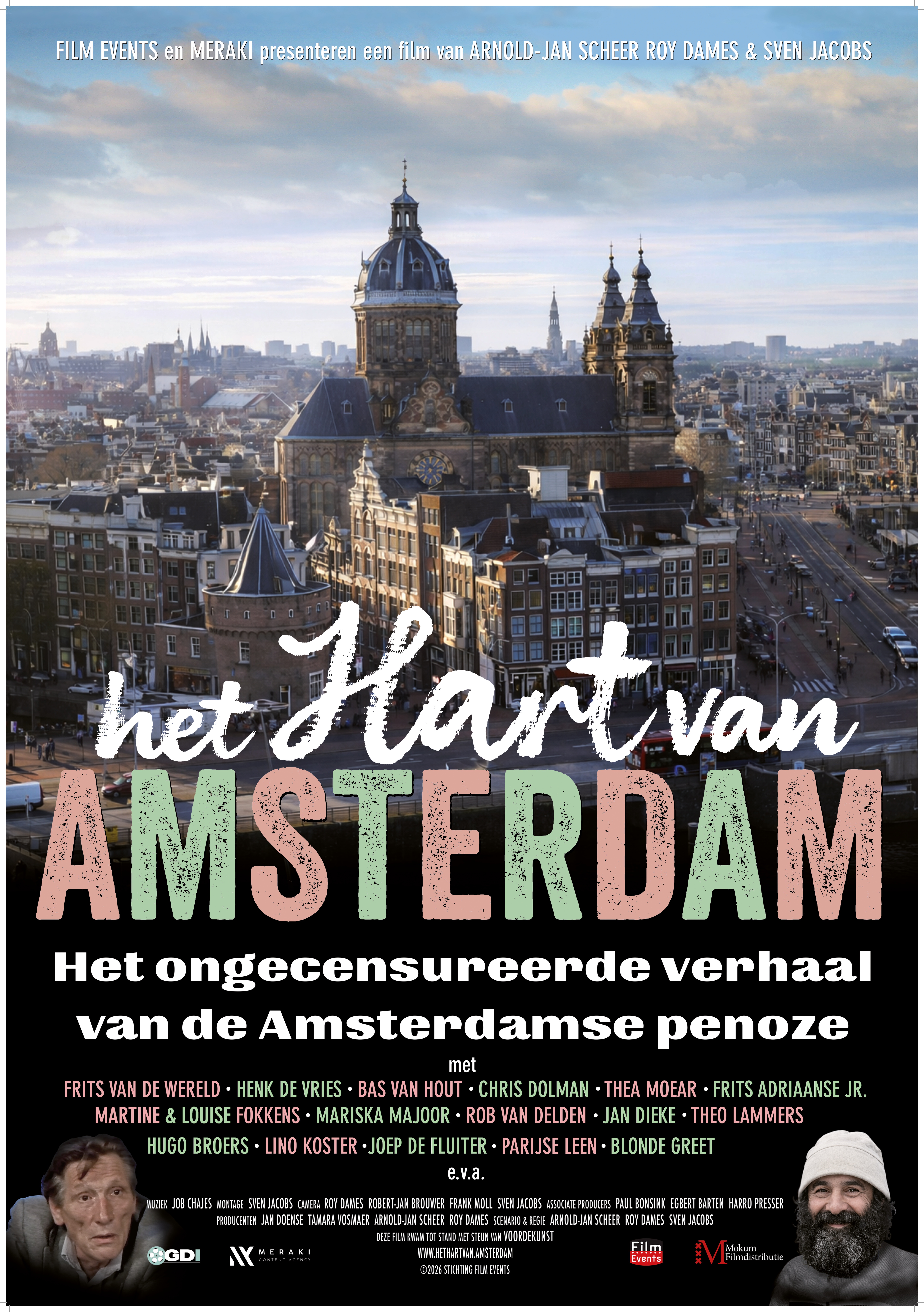Affiche van de documentaire 'Het hart van Amsterdam'